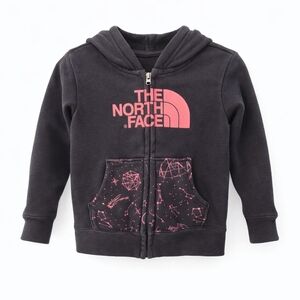 The North Face Toddler Zip Hoodie Logo Pink 2T